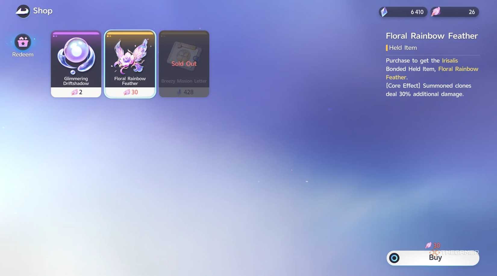 Held items in an inventory in Aniimo.
