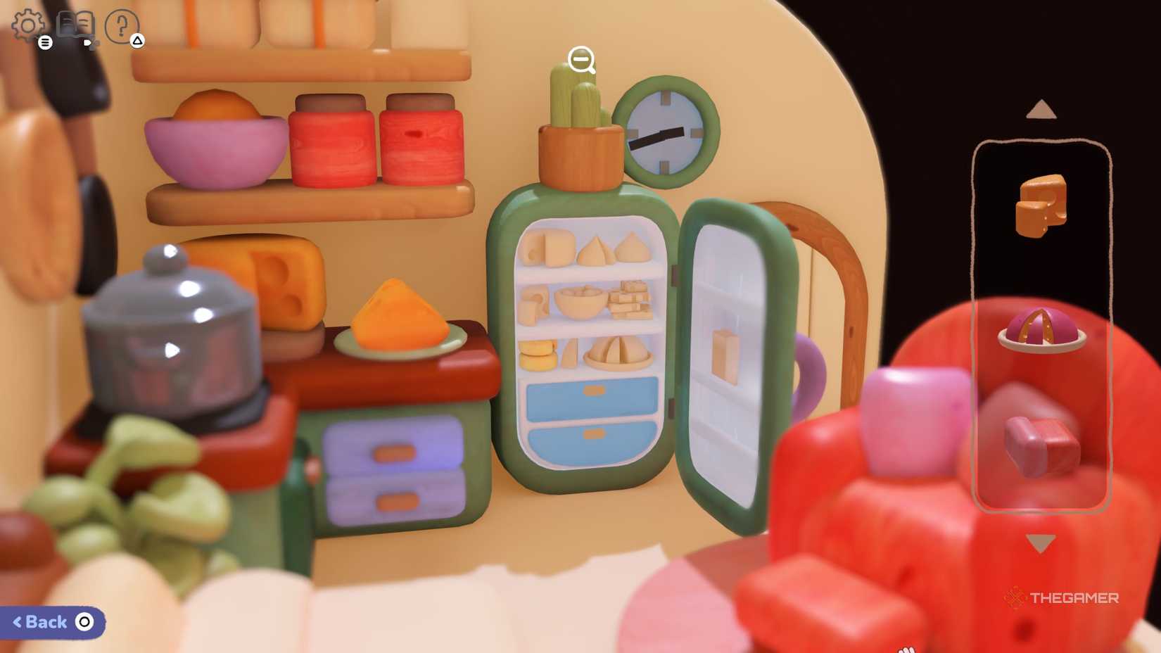 a fridge filled with cheese in woodo.