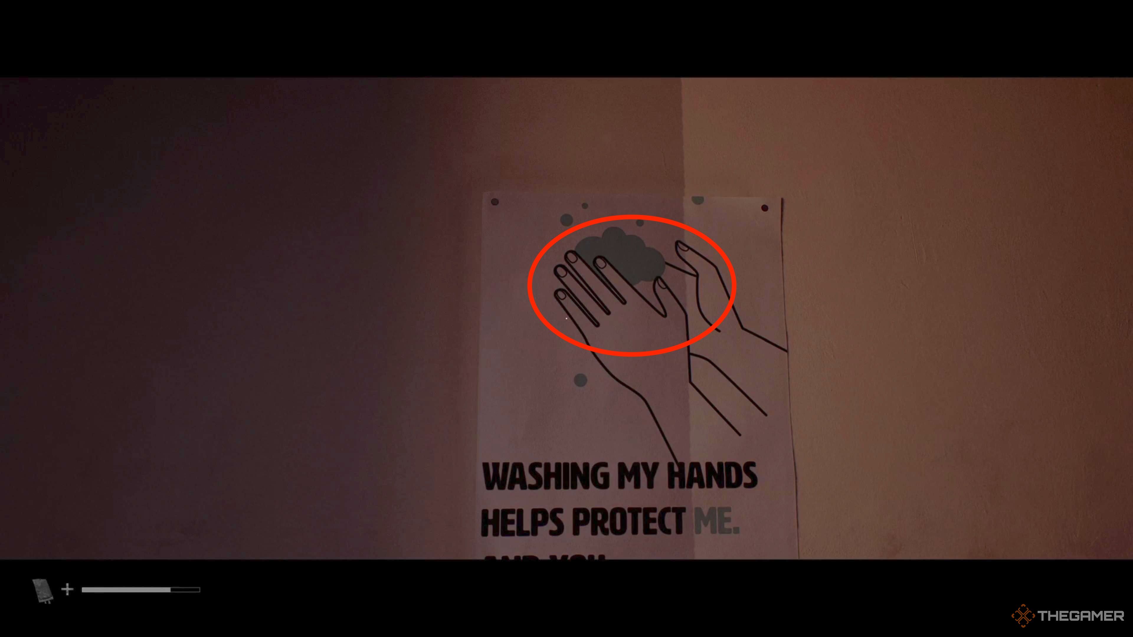 Poster showing fingers circled in Silent Hill: Townfall.