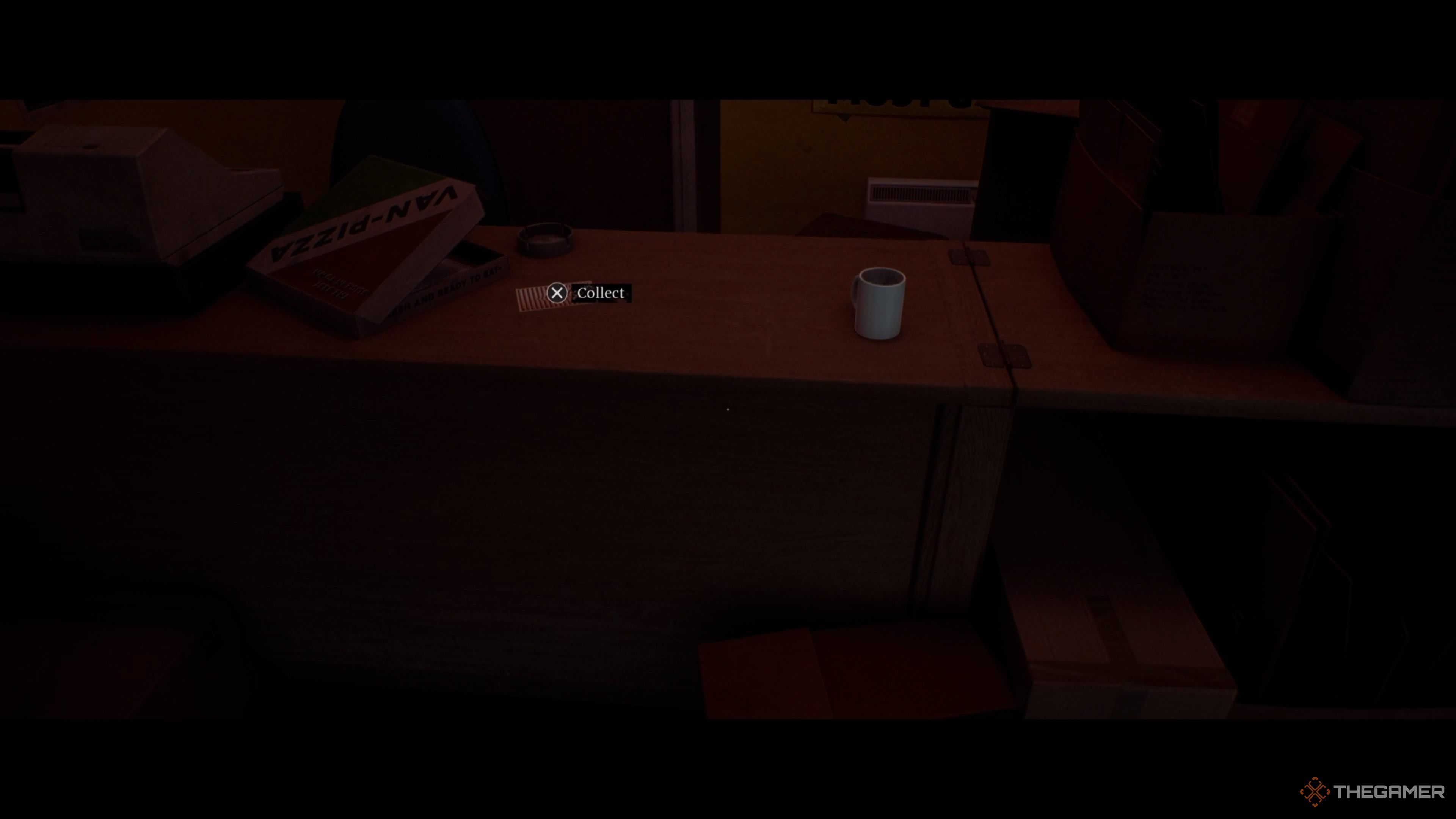 A postcard sitting on a counter in Silent Hill Townfall.
