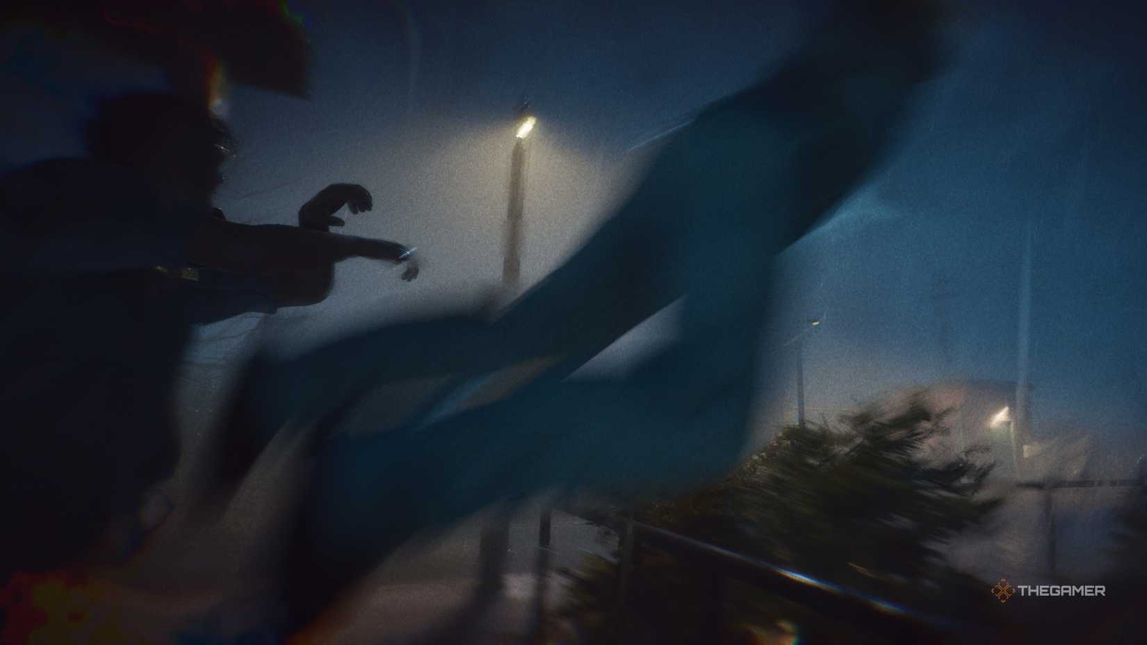 Michael throwing an orderly over a railing in Halloween: The Game.