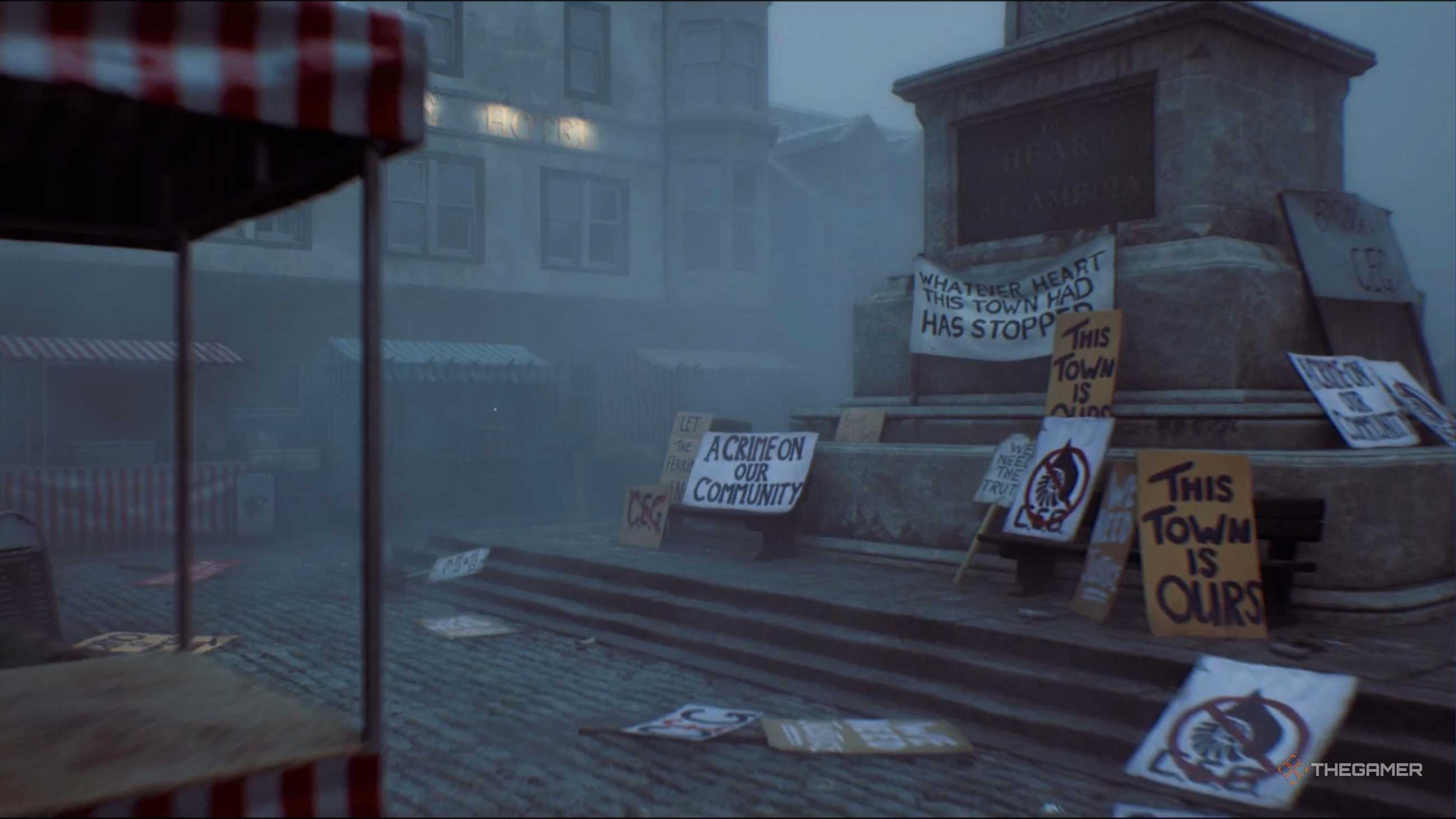 The main square of Silent Hill Townfall.