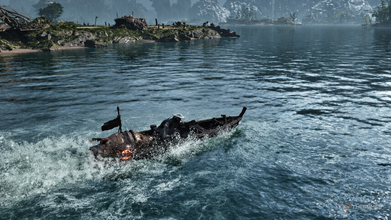 soul riding a boat in phantom blade zero.