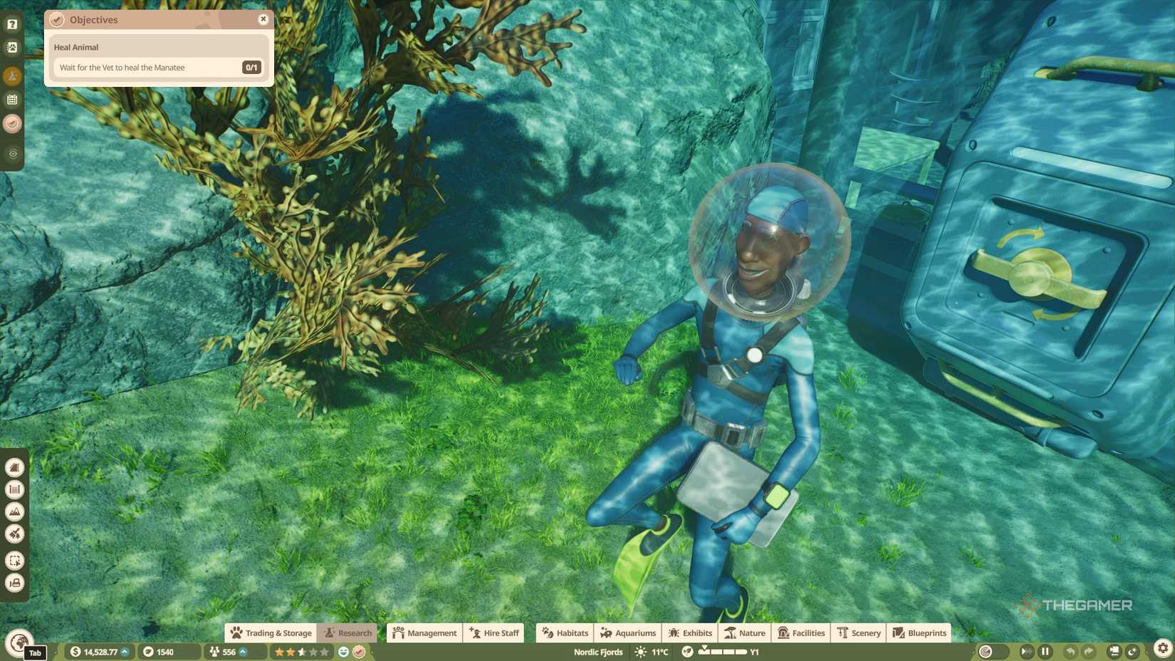 Swimming in Planet Zoo 2.