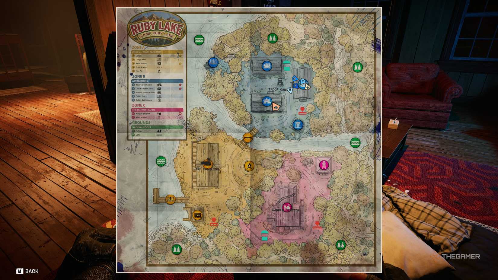 No More Room In Hell 2 map of the Ruby Lake level.