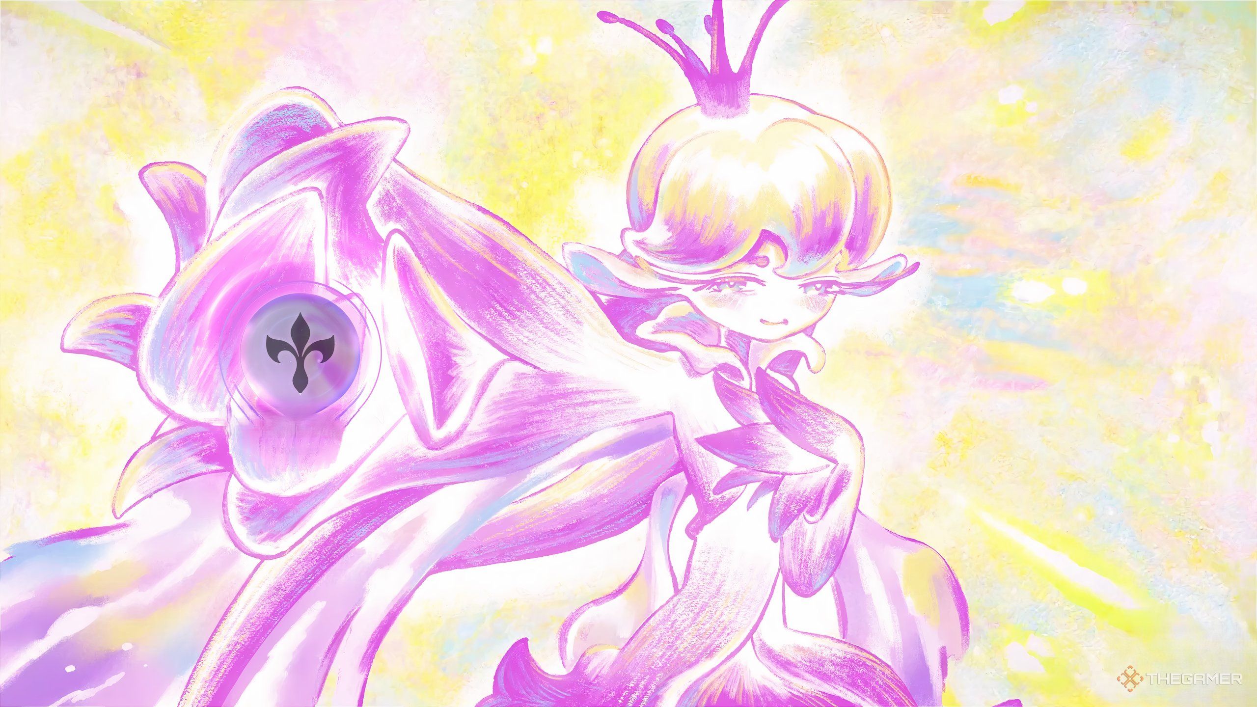 Aniimo Irisalis is holding an orb and pointing it at the viewer.