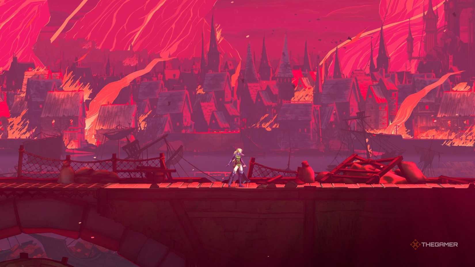 Rose wearing the Sonia Style Costume skin in Castlevania: Belmont's Curse.