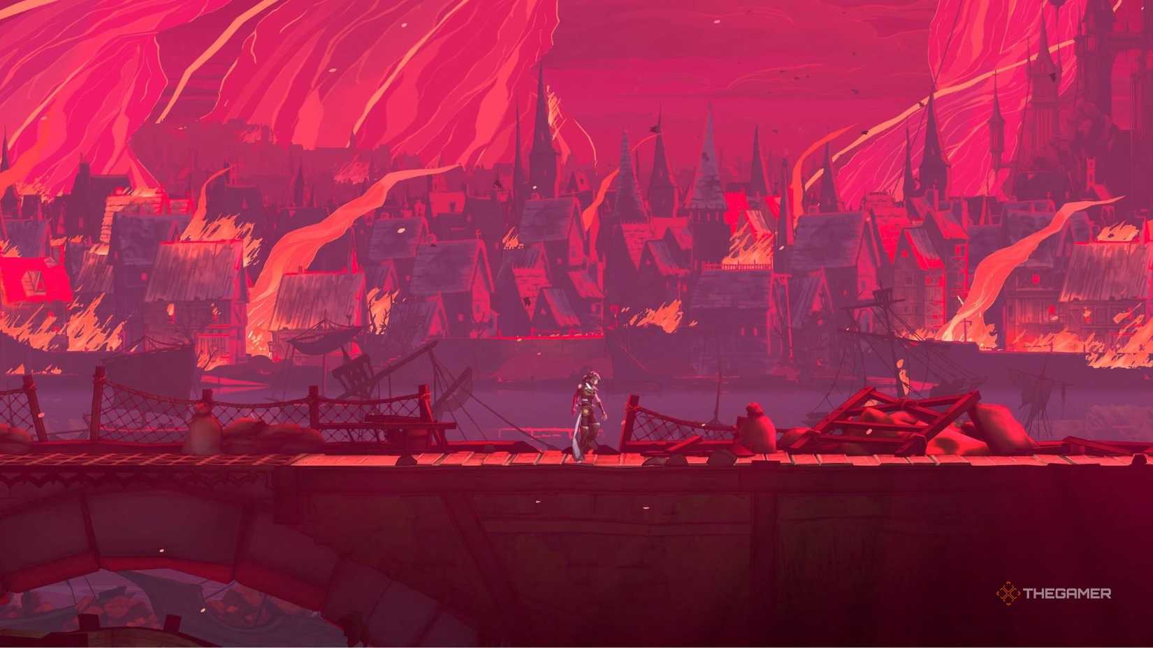 Rose wearing the Trevor Style Costume skin in Castlevania: Belmont's Curse.