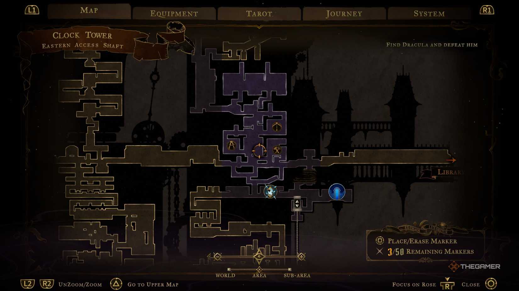 The path leading to The Builder in Castlevania: Belmont's Curse.