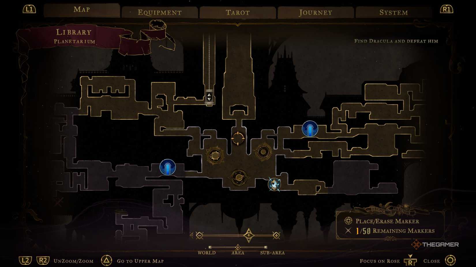 The path leading to The Occultist in Castlevania: Belmont's Curse.