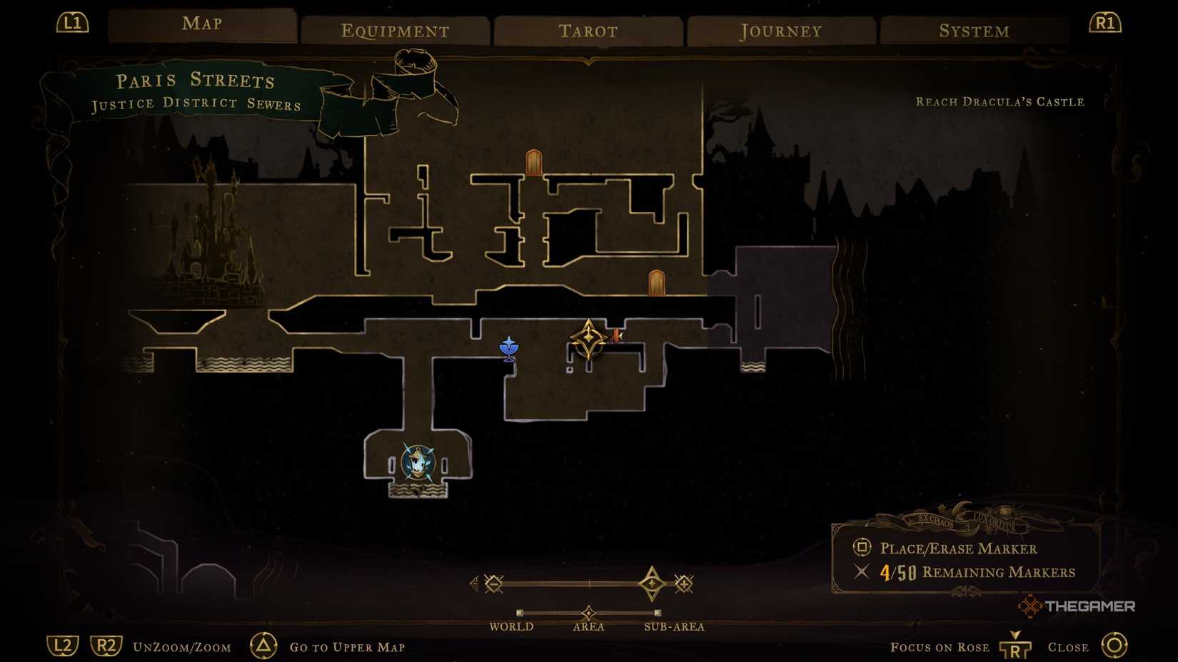 The location of the Bastard Sword weapon in Castlevania Belmont’s Curse.