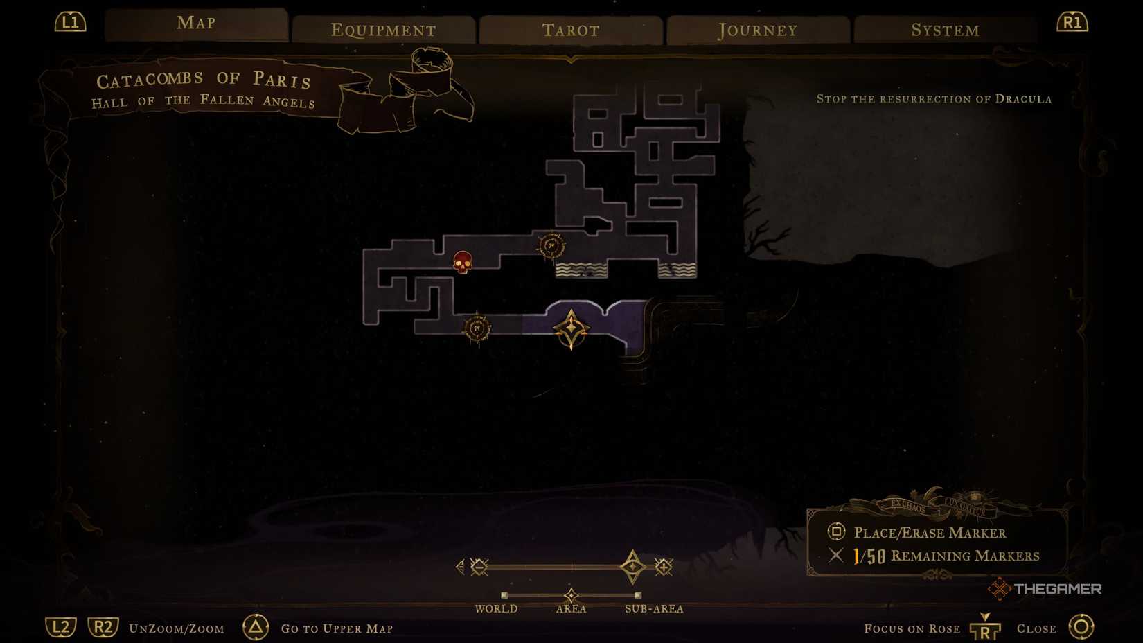 The location of the Whip weapon in Castlevania Belmont’s Curse.