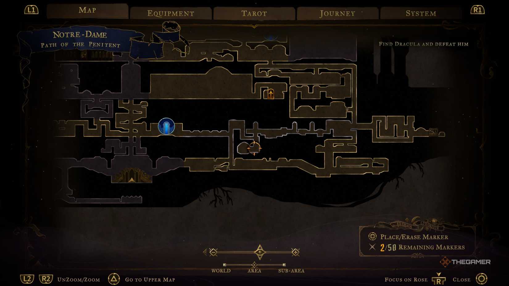 The location of the Joyeuse weapon in Castlevania Belmont’s Curse.