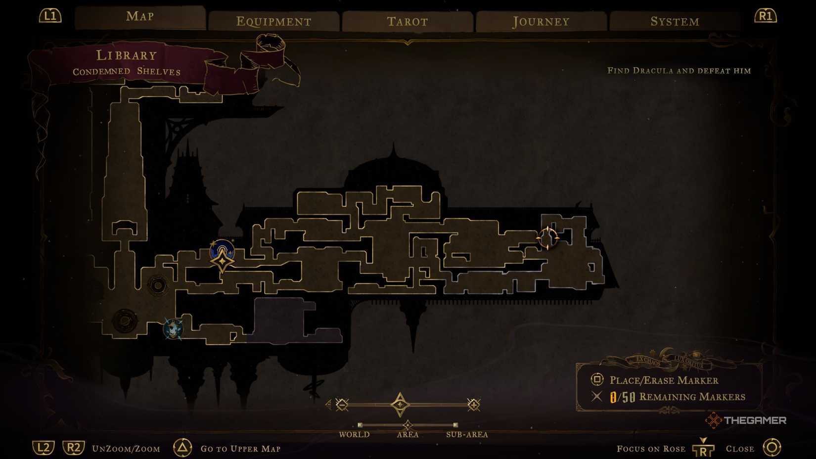 The location of the Fleuret and Tower Shield weapon in Castlevania Belmont’s Curse.