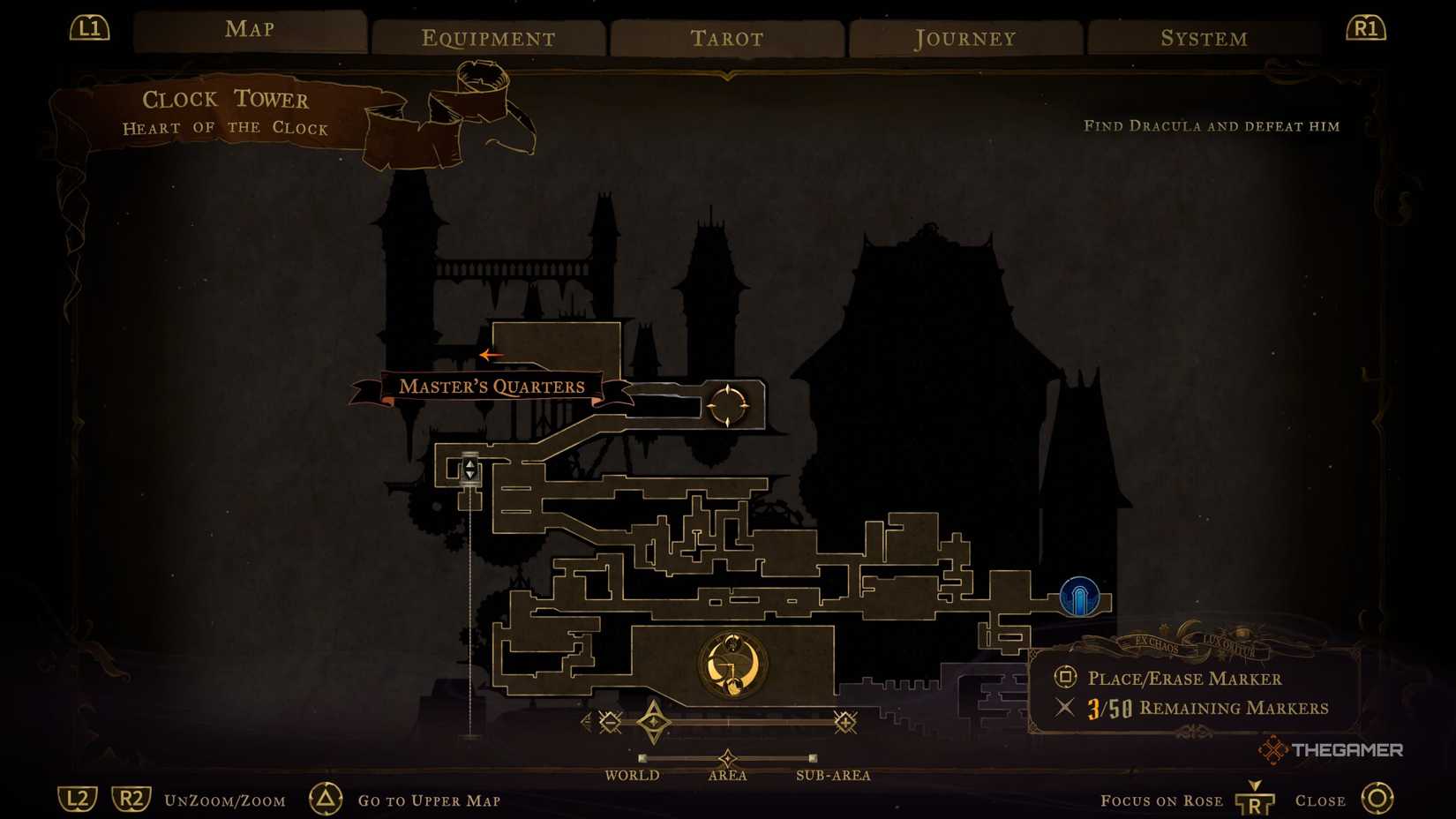 The location of the Chauve-Souris weapon in Castlevania Belmont’s Curse.