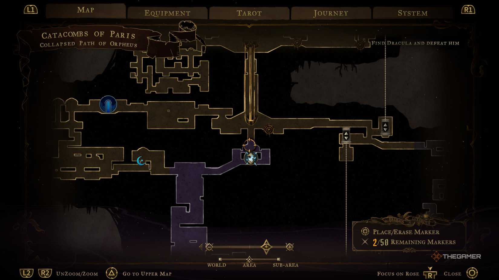 The location of the Gungir weapon in Castlevania Belmont’s Curse.