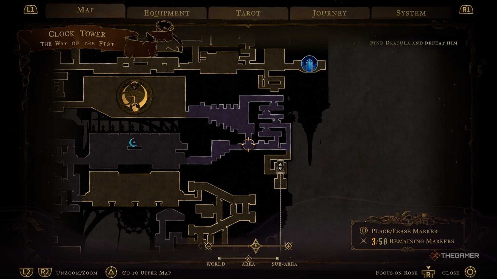 The location of the Claymore weapon in Castlevania Belmont’s Curse.