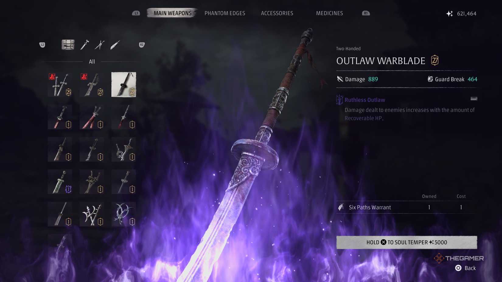 Guida a Phantom Blade Zero: le migliori armi secondo TheGamer e KeenGamer 10 Schermata dell'Outlaw Warblade in Phantom Blade Zero