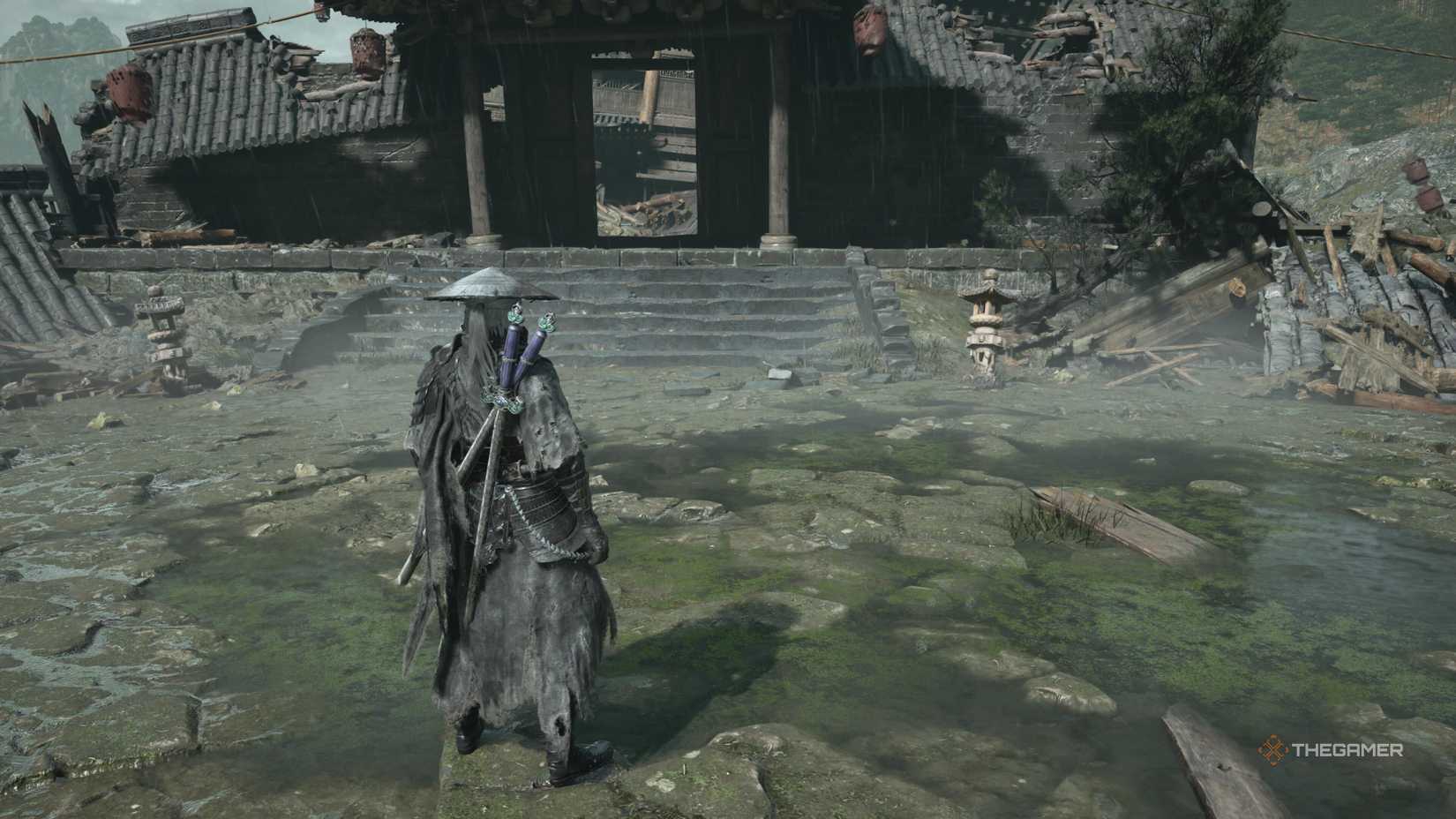 Soul davanti a un arco in Phantom Blade Zero