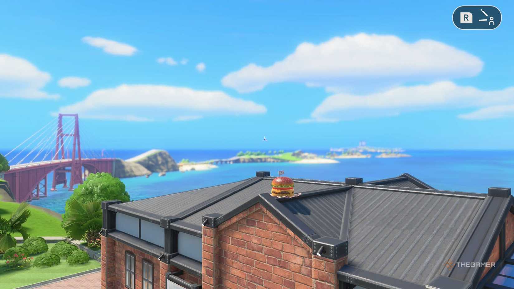hidden cheeseburger in nintendo switch sports resort.