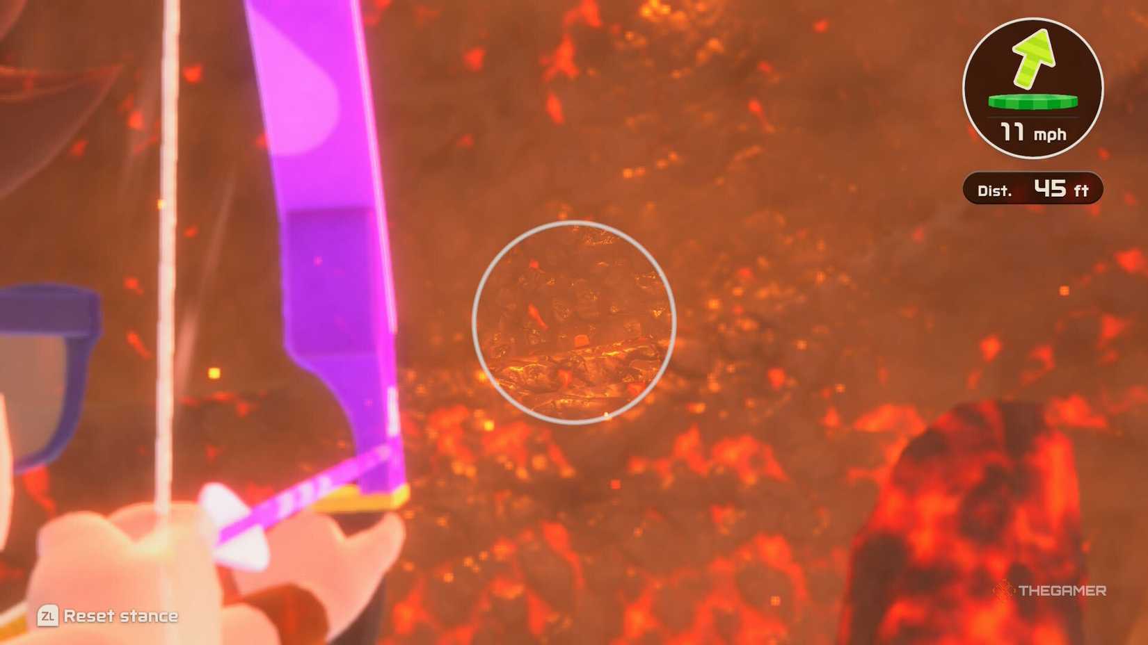 toaster in a volcano in switch sports resort.