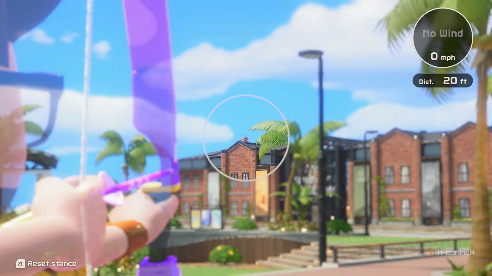 burger on a roof in switch sports resort.