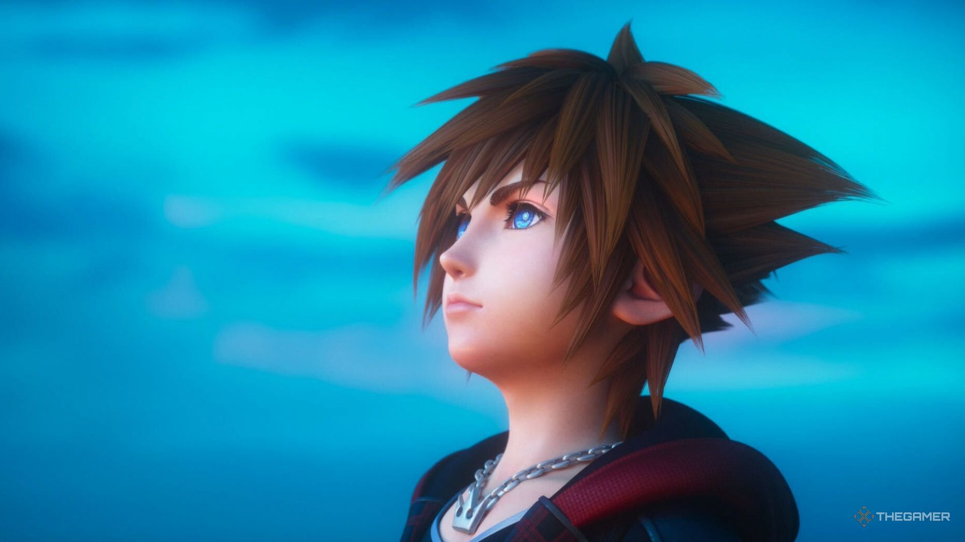 Sora in the opening for Kingdom Hearts 3.