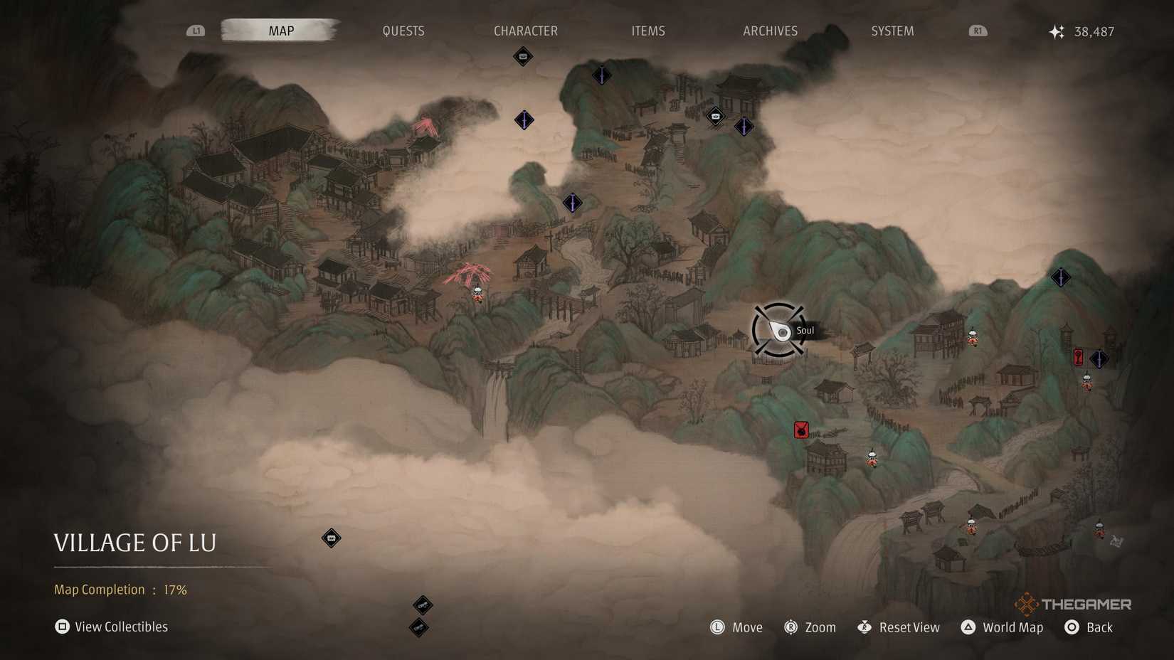 Posizione della Bastion sulla mappa di Phantom Blade Zero